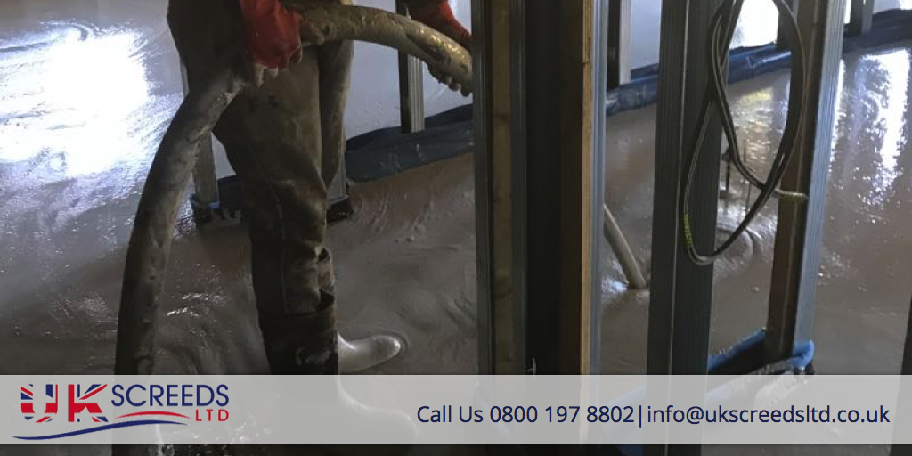 Floor Screed Being Poured & Contact Details