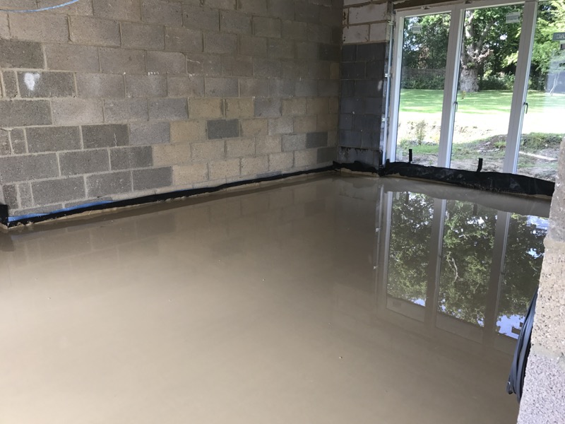 Floor Screed just laid